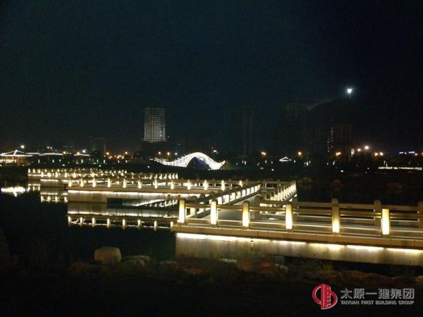 汾河二期南延補(bǔ)充段景觀土建八標(biāo)段工程折橋